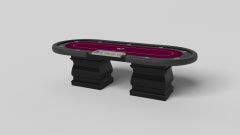 Elevate Customs Baluster Poker Tables / Solid Pantone Black Color in 8'8" - USA