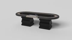 Elevate Customs Baluster Poker Tables /Solid White Oak Wood in 8'8" -Made in USA
