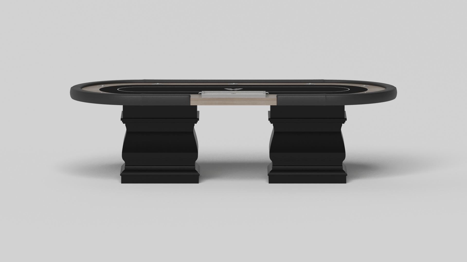 Modern Elevate Customs Baluster Poker Tables /Solid White Oak Wood in 8'8