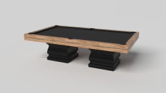 Mesa de billar con balaustres Elevate Customs / Madera maciza de arce rizado en 8,5' -Fabricada en EE.UU.