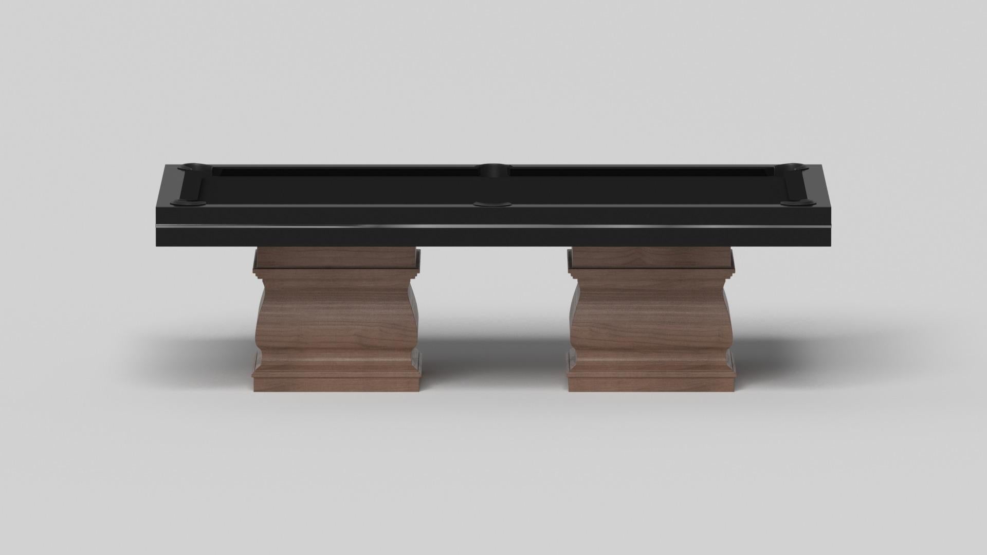 Americano Tavolo da biliardo Elevate Customs Baluster / Legno massiccio di noce da 8,5 pollici - Made in USA in vendita