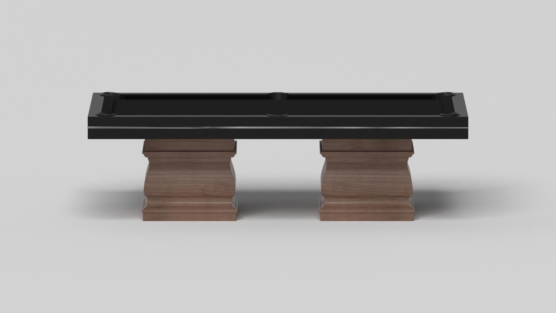 Américain Elevate Customs Baluster Pool Table / Solid Walnut Wood in 8.5'- Made in USA en vente