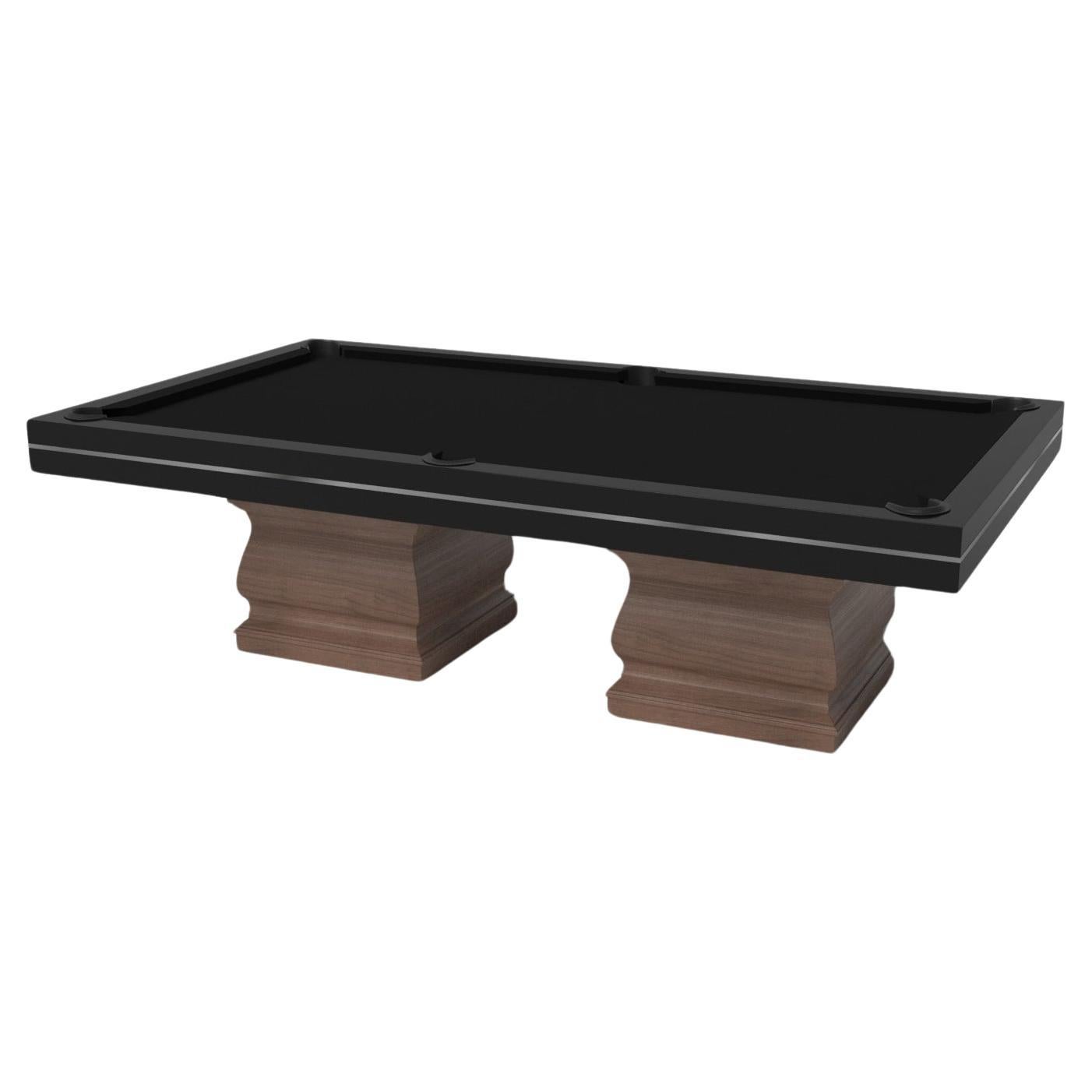Elevate Customs Baluster Pool Table / Solid Walnut Wood in 8.5'- Made in USA en vente