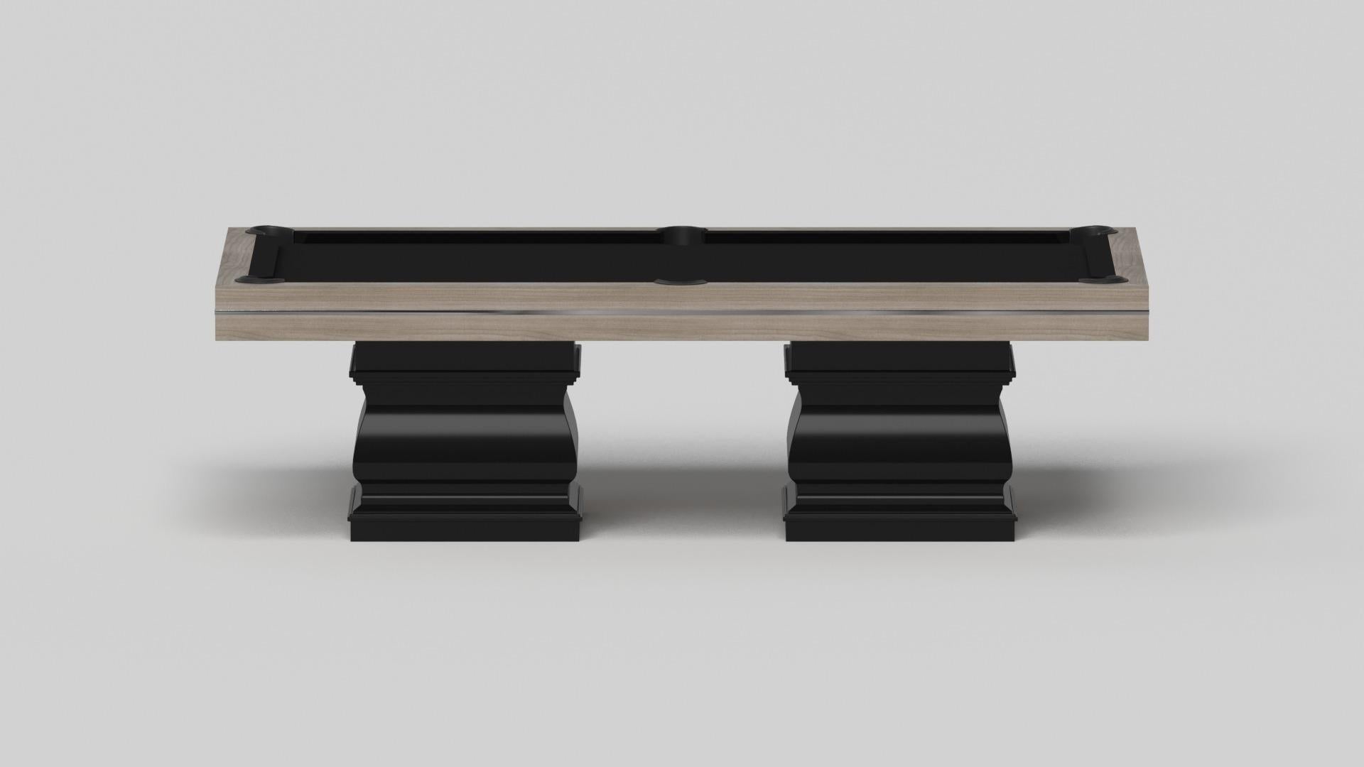 Modern Elevate Customs Baluster Pool Table / Solid White Oak Wood in 7'/8'- Made in USA For Sale
