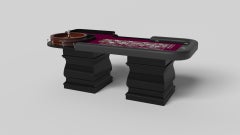 Elevate Customs Baluster Roulette-Tische /Solid Pantone Schwarze Farbe in 8'2" -USA