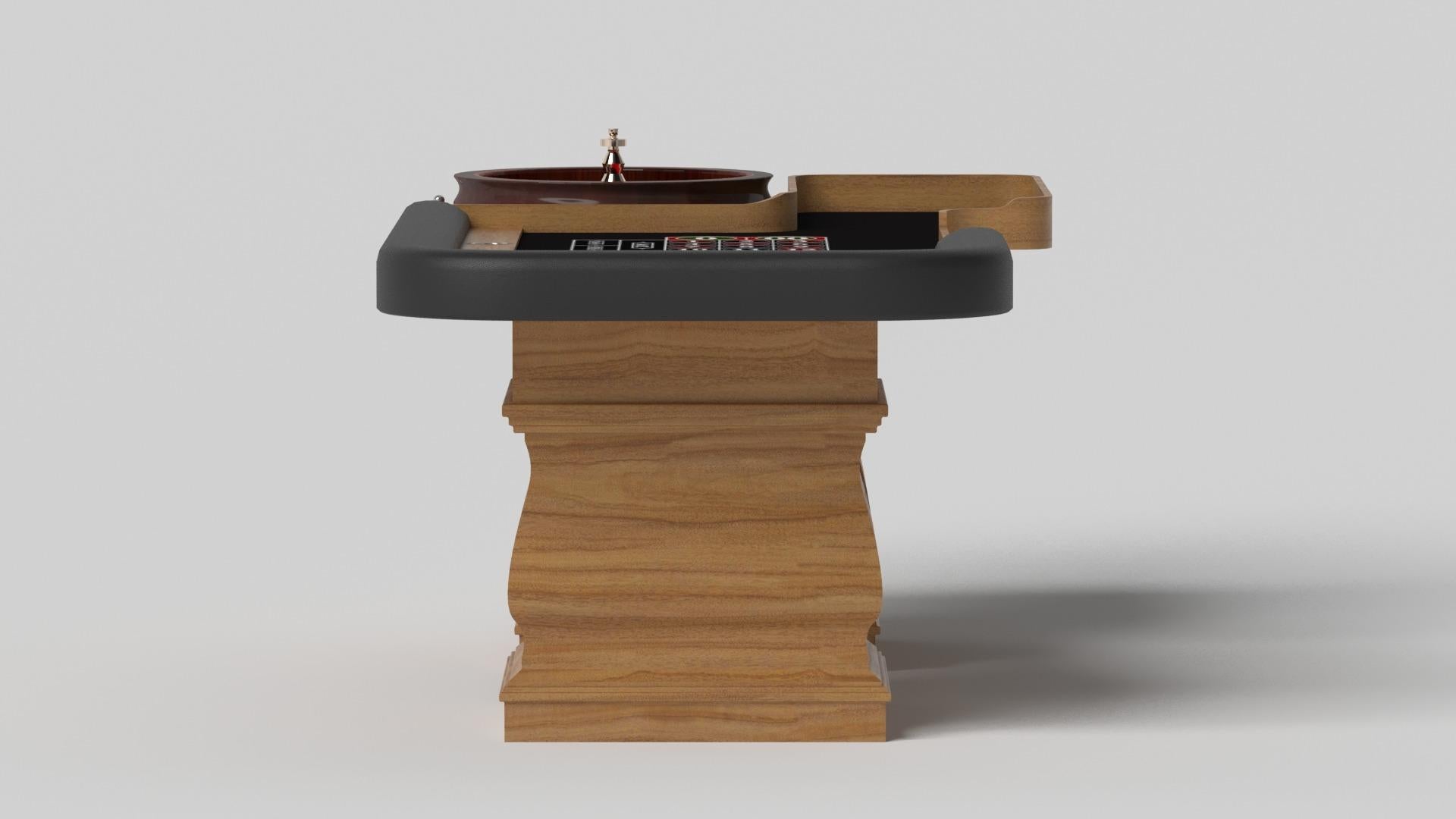 Modern Elevate Customs Baluster Roulette Tables / Solid Teak Wood in 8'2