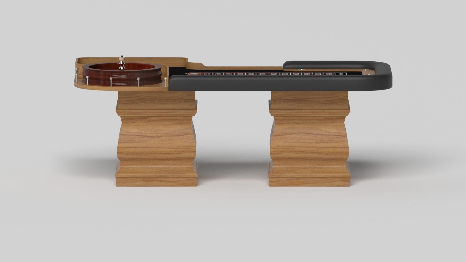 American Elevate Customs Baluster Roulette Tables / Solid Teak Wood in 8'2