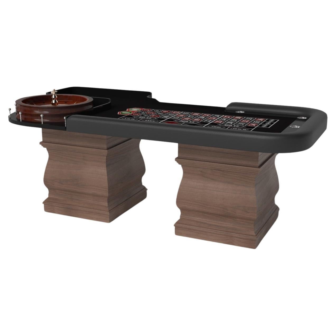 Elevate Customs Baluster Roulette Tables /Solid Walnut Wood in 8'2" -Made in USA en vente