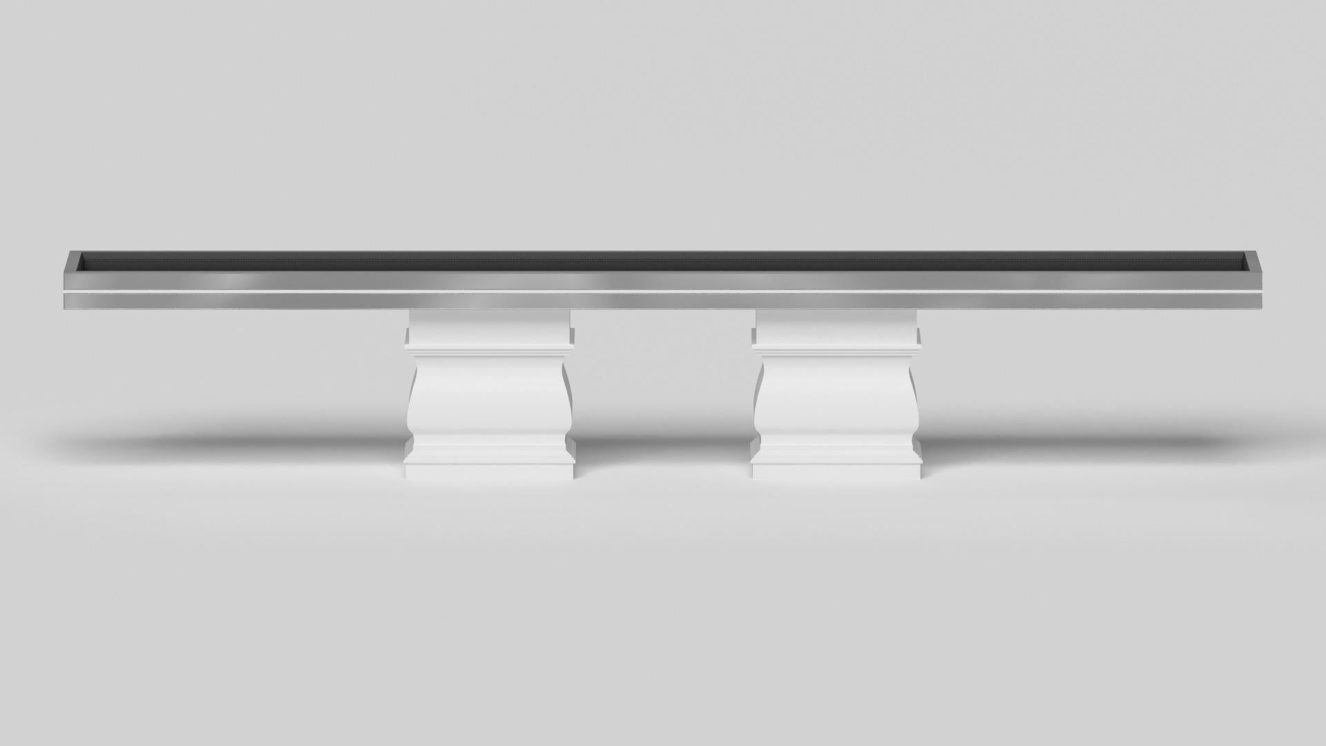 Americano Elevate Customs Baluster Shuffleboard / Lamiera d'acciaio inossidabile in 14' - USA in vendita