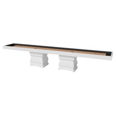 Elevate Customs Baluster Shuffleboard Tables/Solid Pantone White Color in 9'-USA