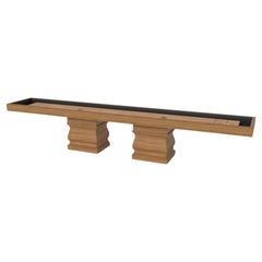 Elevate Customs Baluster Shuffleboard-Tische aus massivem Teakholz in 12' - USA