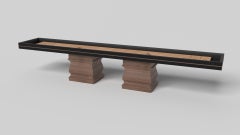 Elevate Customs Baluster Shuffleboard Tables / Solid Walnut Wood in 16' - USA