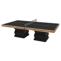 Table de tennis balustre sur mesure/bois d'érable solaire frisé de 9', fabriqué aux États-Unis