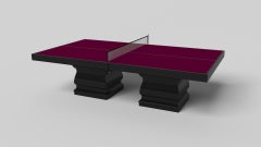Elevate Customs Baluster Tennis Table / Solid Pantone Black in 9' - Made in USA