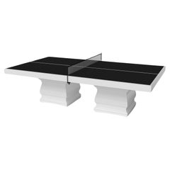 Elevate Customs Baluster Tennis Table / Solid Pantone White in 9' - Made in USA