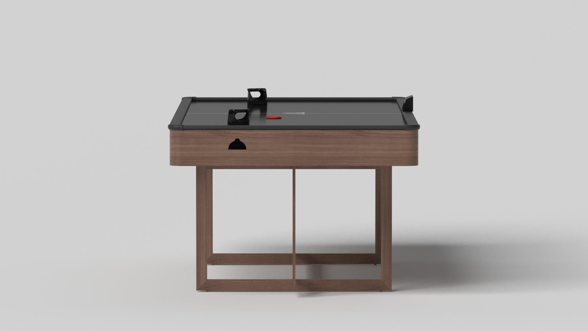 Moderne Elevate Customs Beso Air Hockey Tables / Solid Walnut Wood in 7' - Made in USA en vente