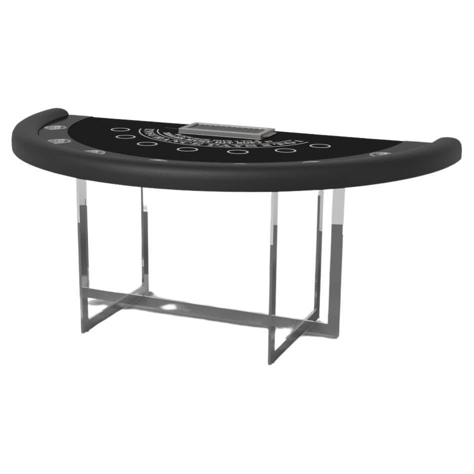 Elevate Customs Beso Black Jack Tables / Solid Pantone Black Color in 7'4" - USA For Sale