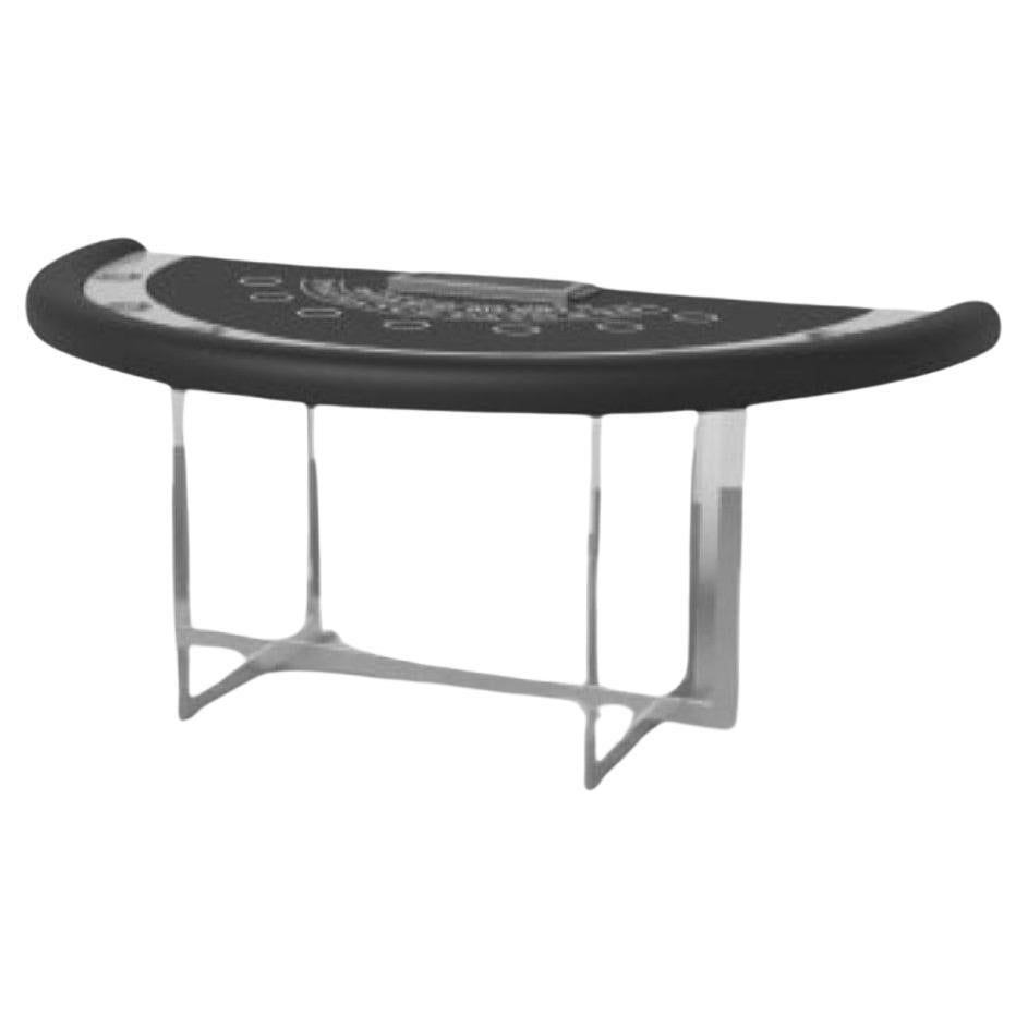 Elevate Customs Beso Black Jack Tables / Solid Pantone White Color in 7'4" - USA For Sale