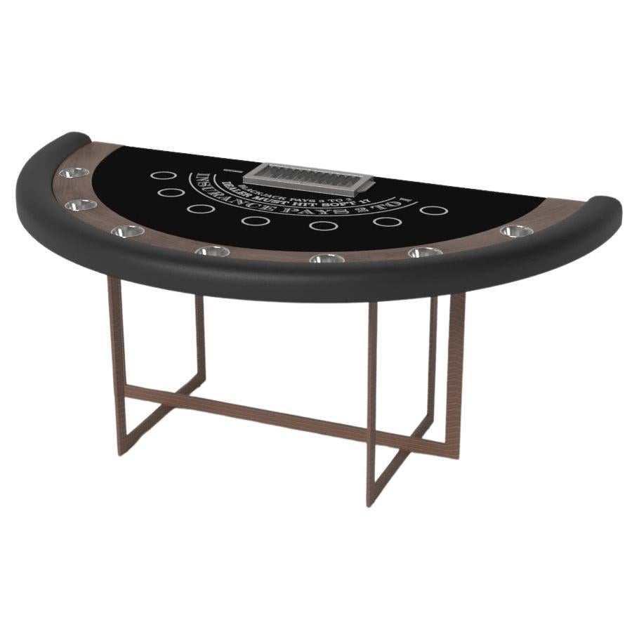 Elevate Customs Beso Black Jack Tables / Legno massiccio di noce in 7'4" - Made in USA