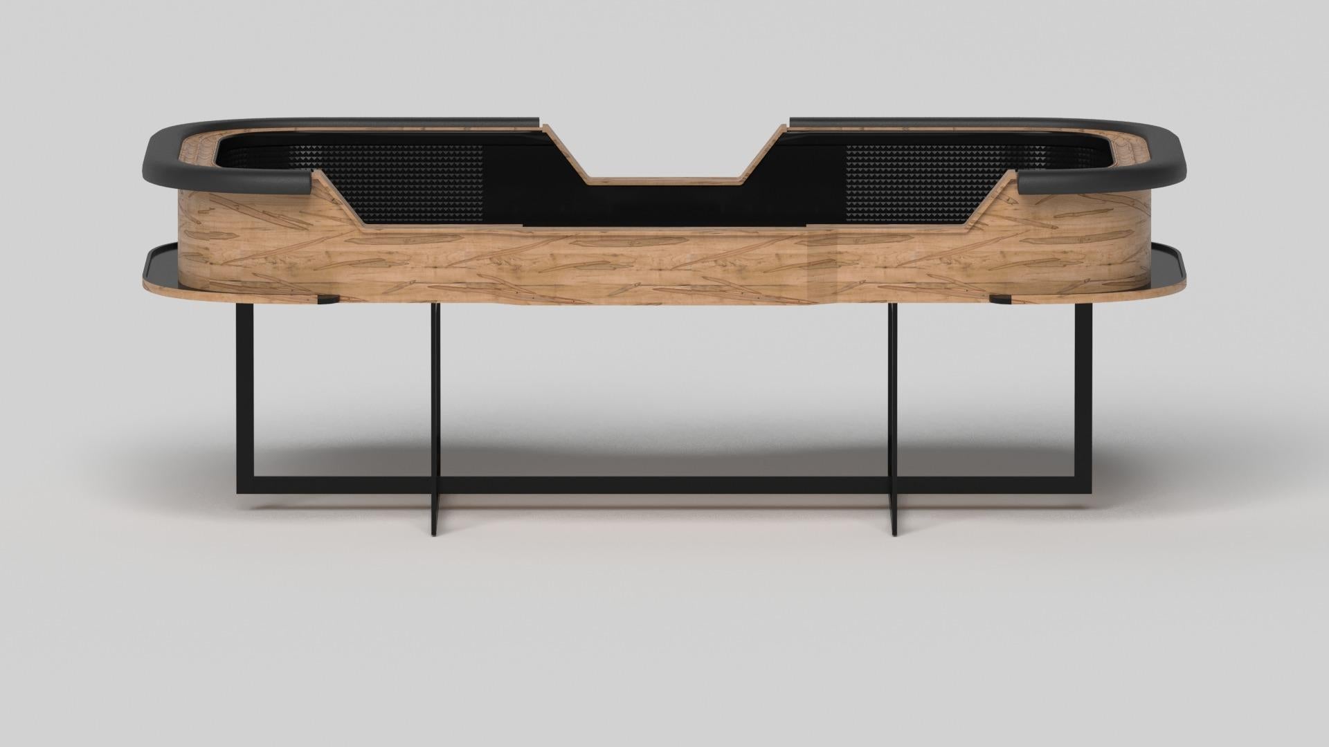 American Elevate Customs Beso Craps Tables / Solid Curly Maple Wood in 9'9