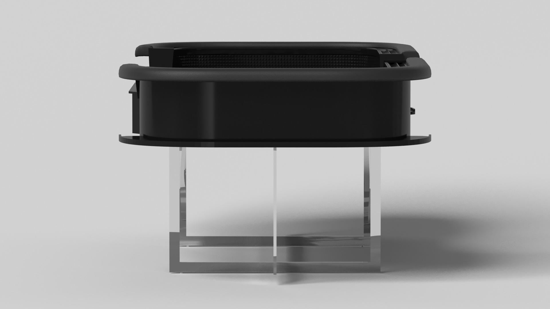 Moderne Elevate Customs tables Beso Craps/Solid Pantone Black Color in 9'9
