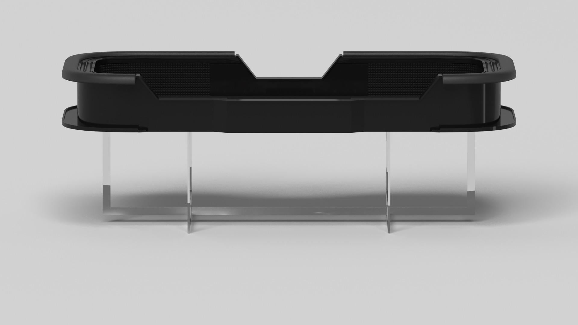 Américain Elevate Customs tables Beso Craps/Solid Pantone Black Color in 9'9