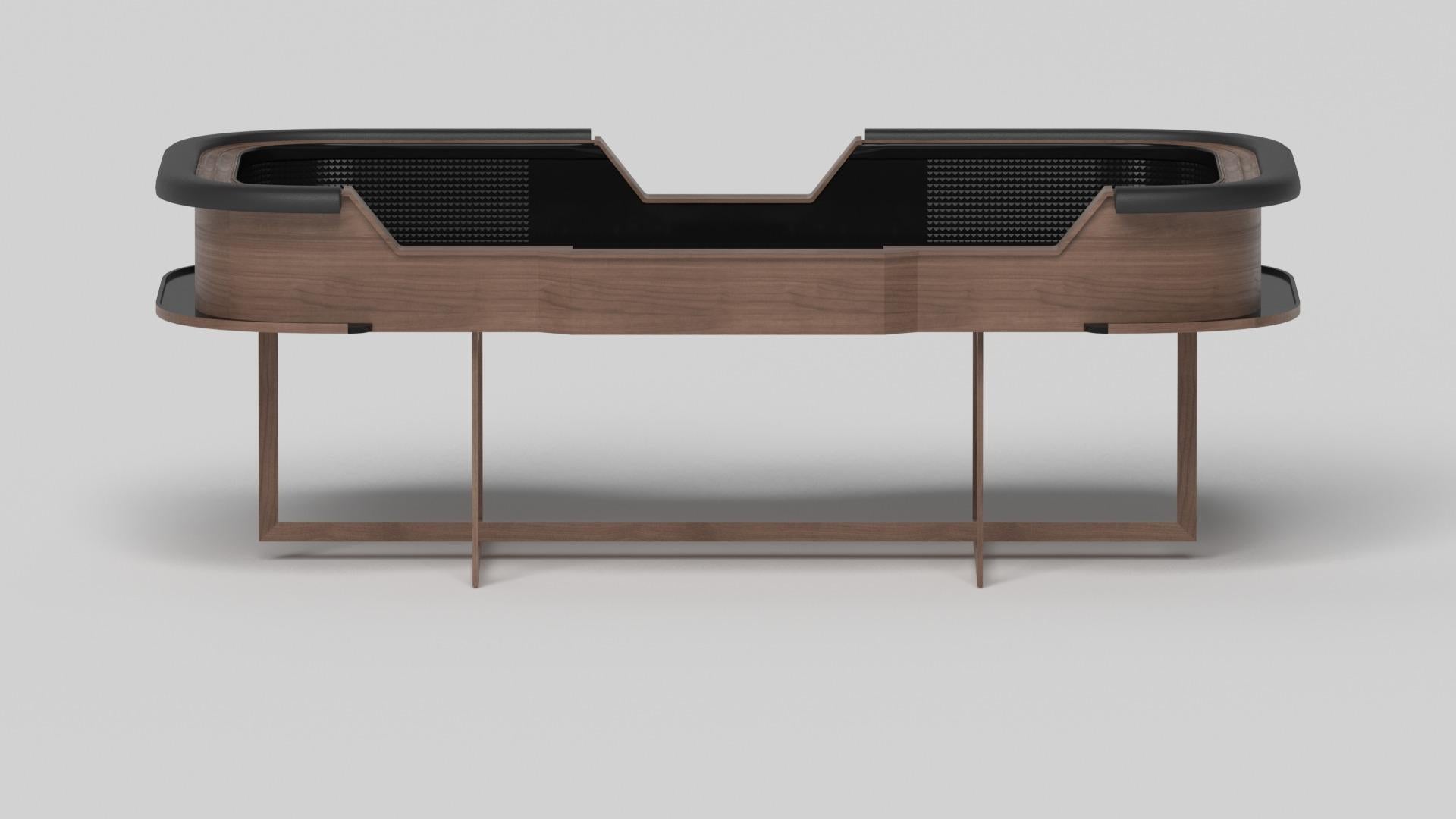 American Elevate Customs Beso Craps Tables / Solid Walnut Wood in 9'9