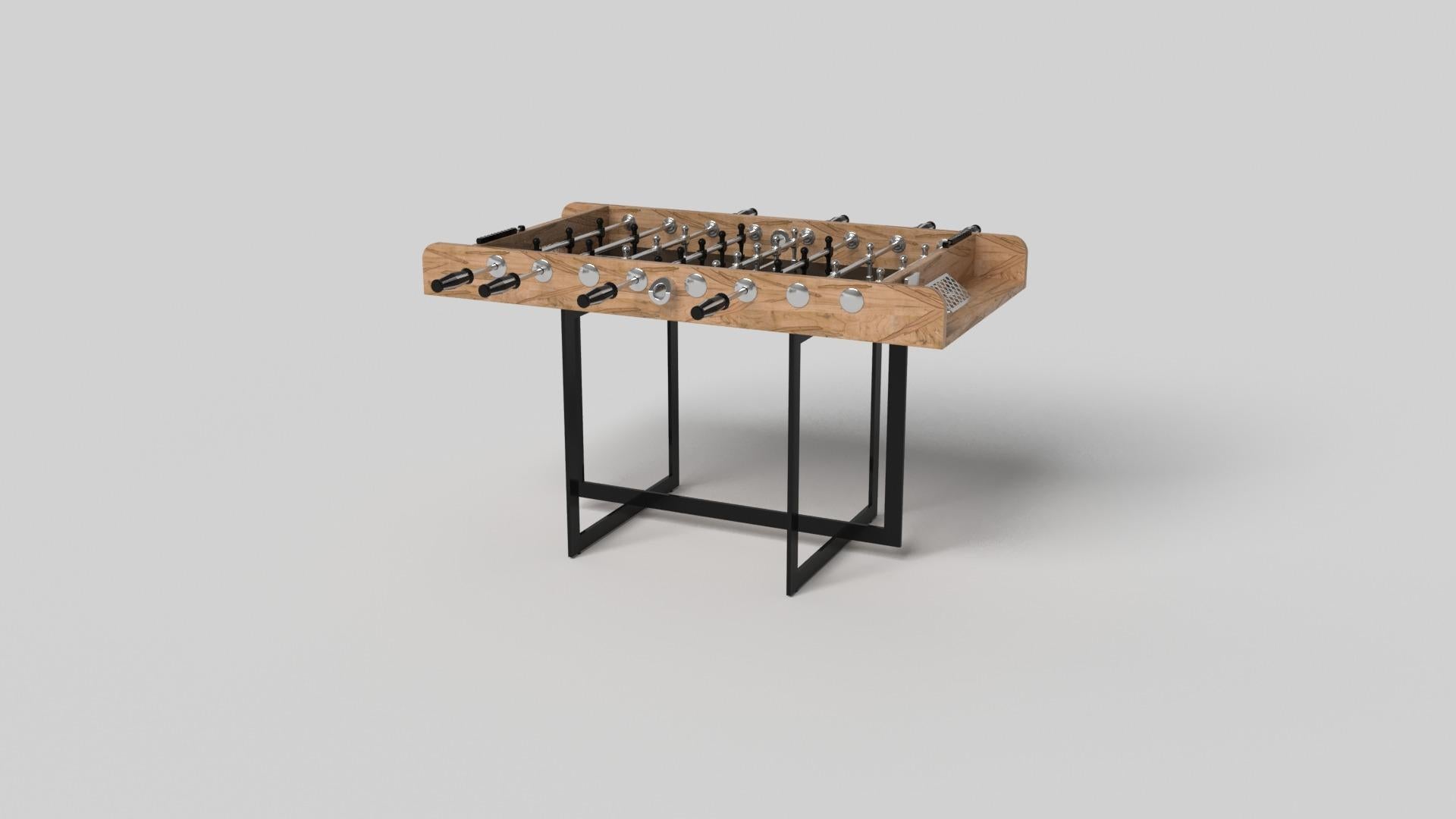 Hand-Crafted Elevate Customs Beso Foosball Tables / Solid Curly Maple Wood in 5' -Made in USA For Sale