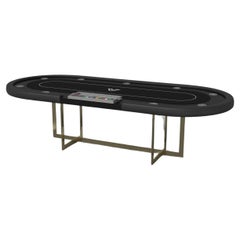 Elevate Customs Beso Poker Tables/Brass Stainless Steel Sheet Metal in 8'8" -USA