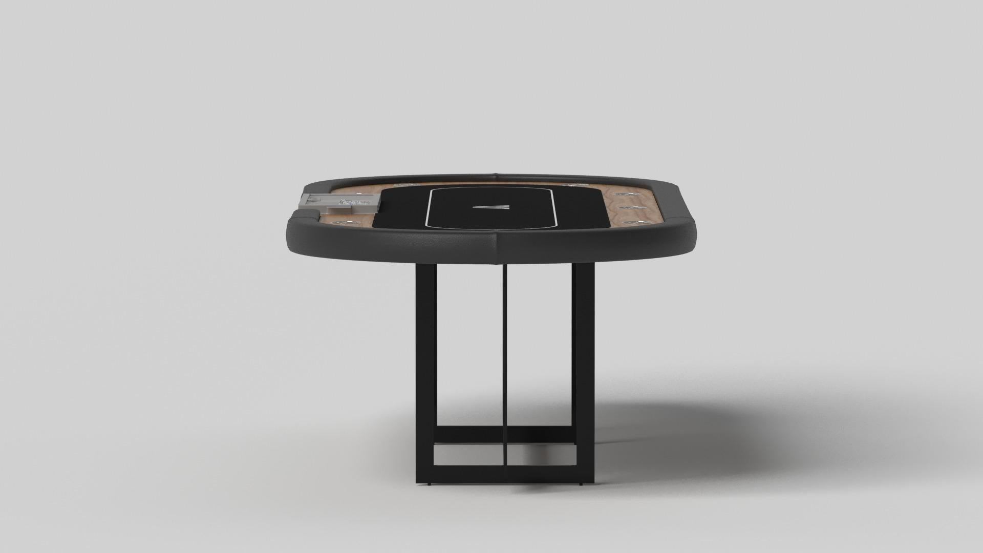 Modern Elevate Customs Beso Poker Tables / Solid Teak Wood in 8'8