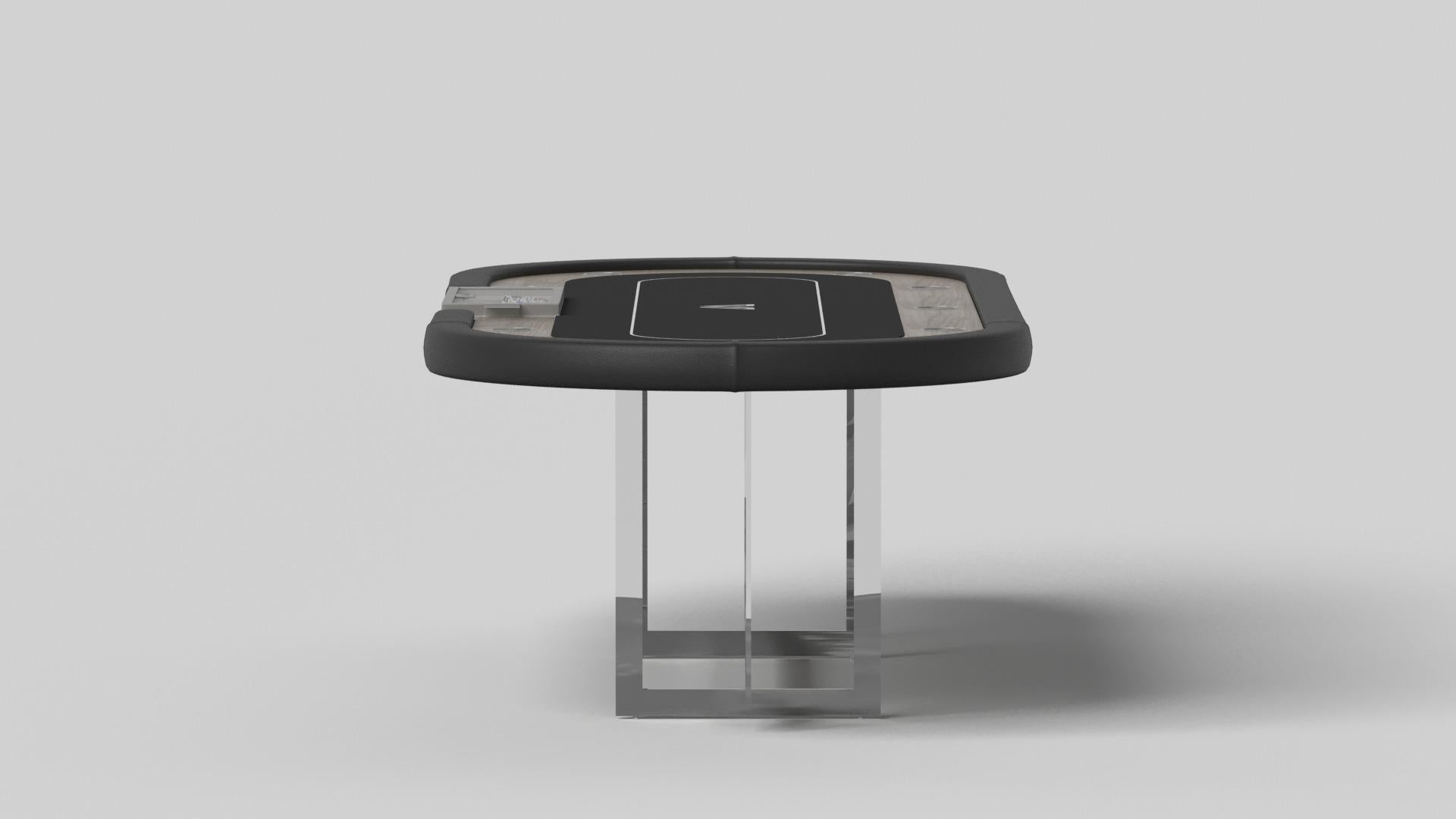 Elevate Customs Mesas de Póquer Beso / Madera maciza de roble blanco en 8'8