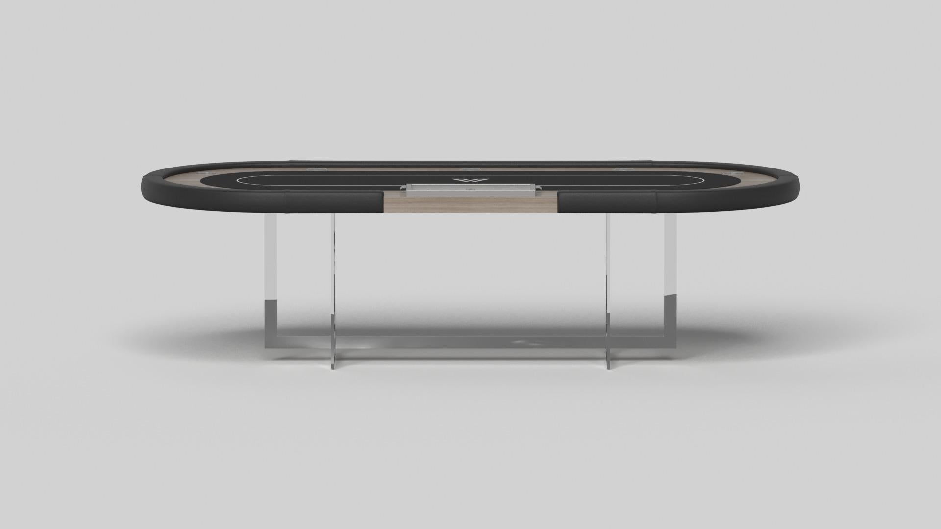 Elevate Customs Mesas de Póquer Beso / Madera maciza de roble blanco en 8'8
