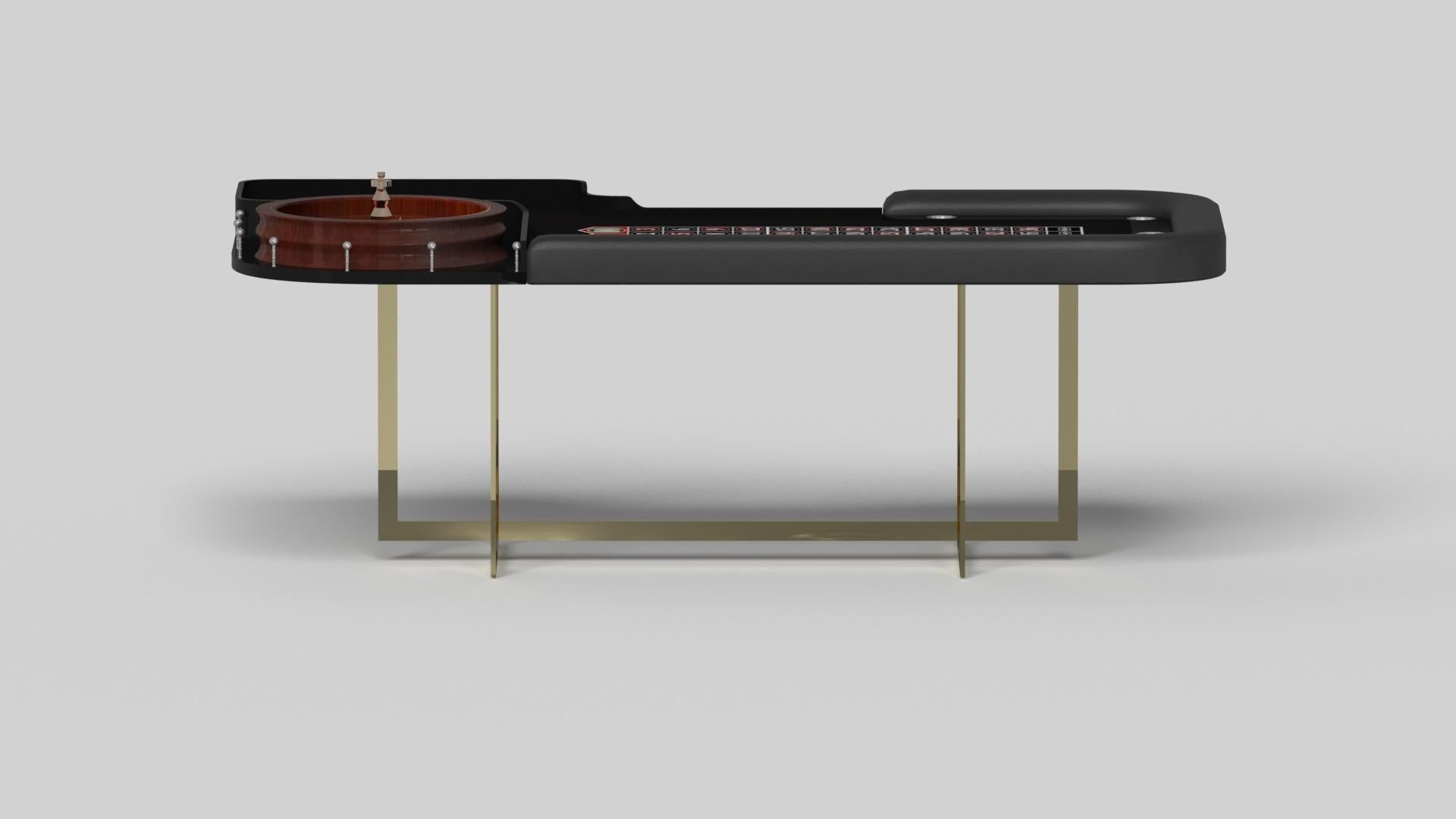 American Elevate Customs Beso Roulette Tables / Brass Stainless Steel Metal in 8'2