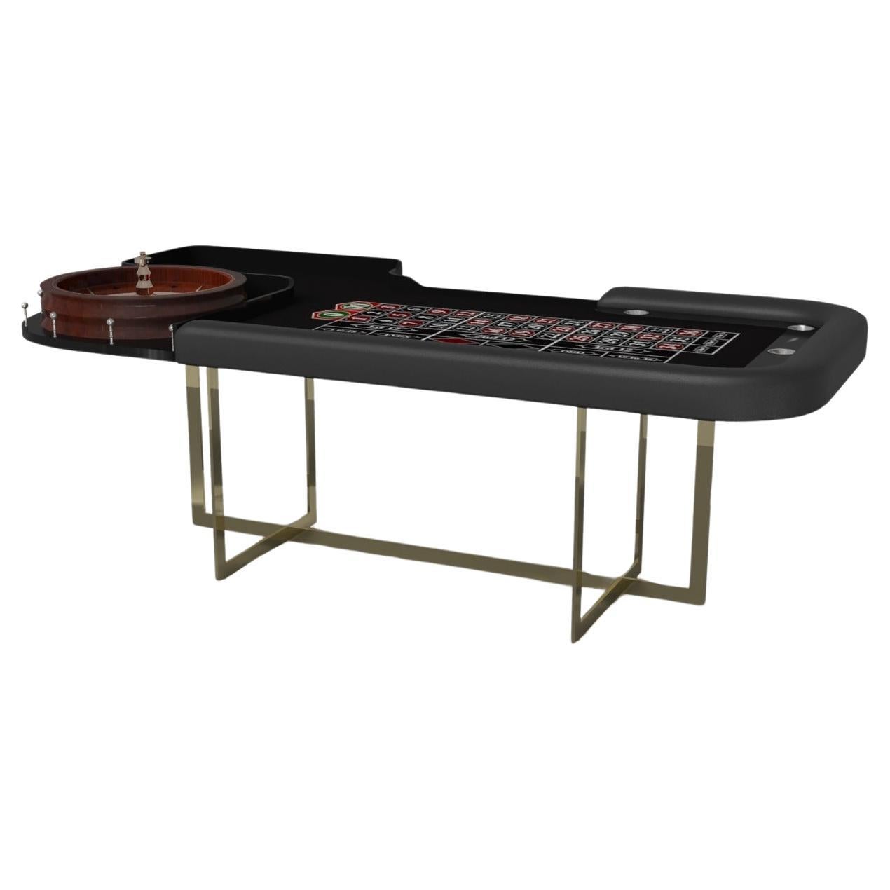 Elevate Customs Beso Roulette Tables / Brass Stainless Steel Metal in 8'2" - USA For Sale