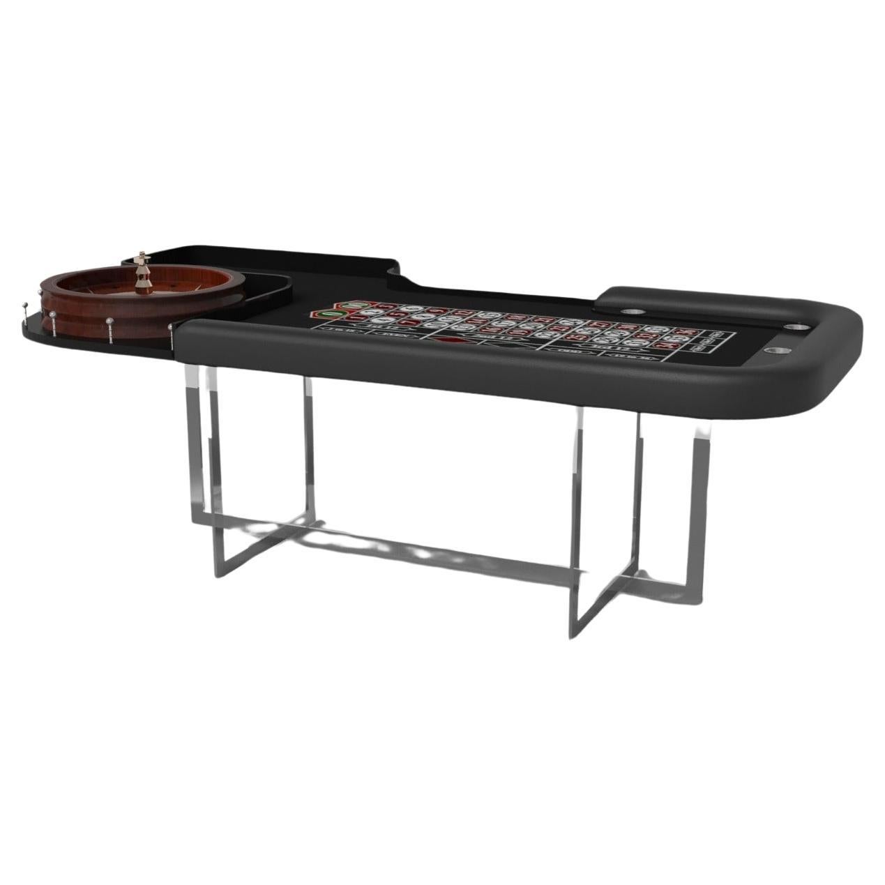 Elevate Customs Beso Roulette Tables / Solid Pantone Black Color in 8'2" - USA For Sale