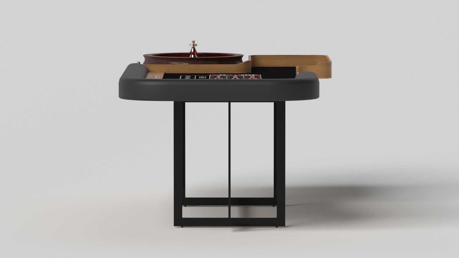 Modern Elevate Customs Beso Roulette Tables / Solid Teak Wood in 8'2