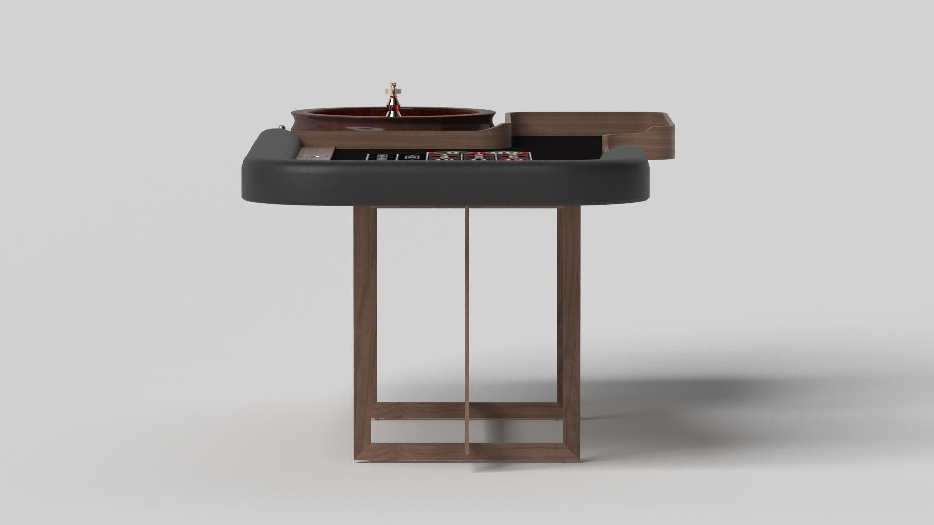 Moderne Elevate Customs Beso Roulette Tables / Solid Walnut Wood in 8'2