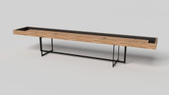 Elevate Customs Beso Shuffleboard Tables / Bois d'érable bouclé massif de 16' - USA