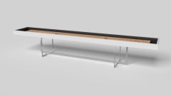 Tavoli da Shuffleboard Elevate Customs Beso / Colore solido Pantone White in 14' - USA