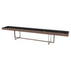 Elevate Customs Beso Shuffleboard Tables / Solid Walnut Wood in 12' -Made in USA