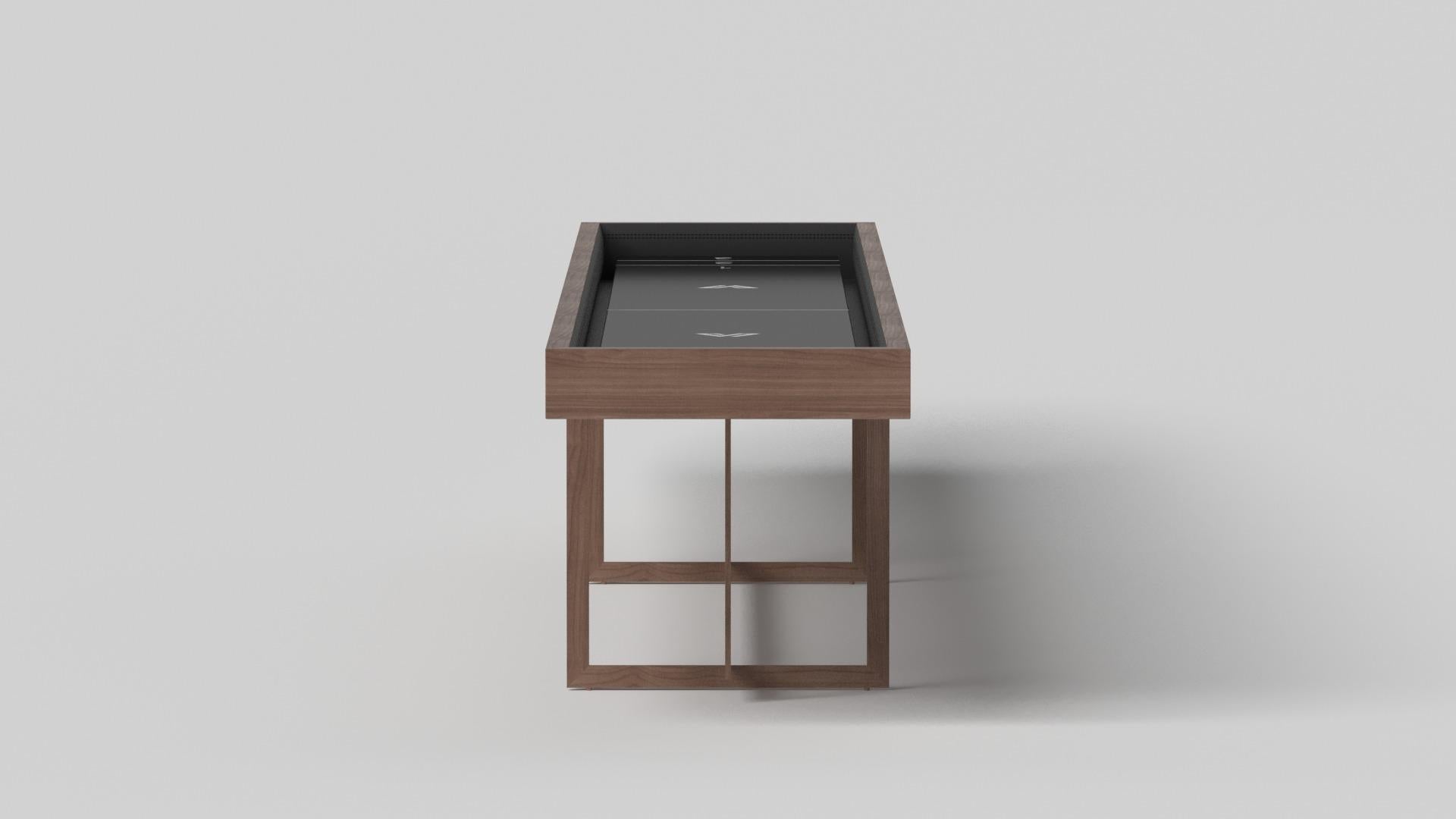 Moderne Elevate Customs Beso Shuffleboard Tables / Solid Walnut Wood in 9' - Made in USA en vente