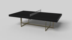Elevate Customs Beso Tennis Table /Brass Stainless Steel Metal in 9'-Made in USA