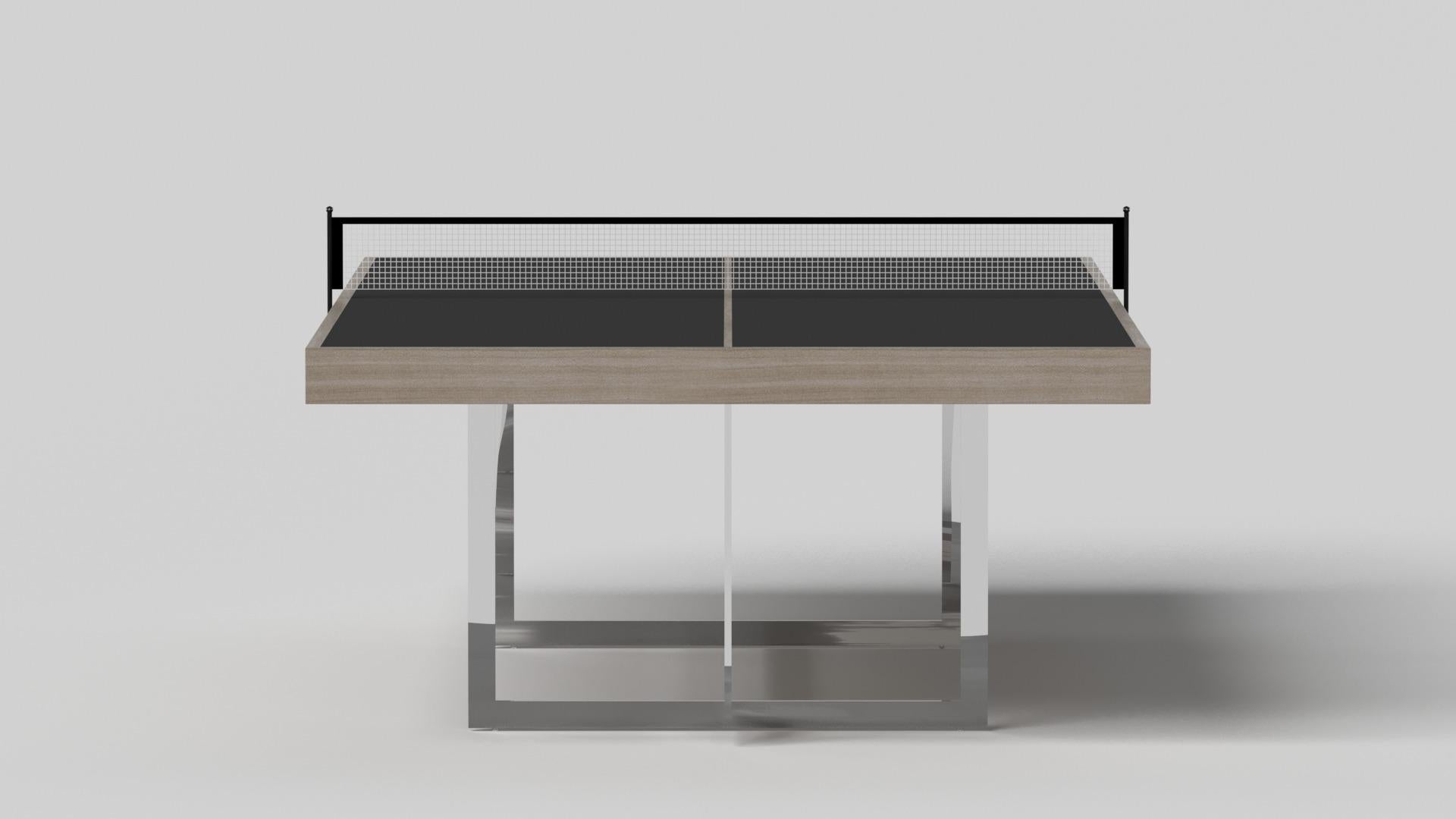 Moderno Tavolo da tennis Elevate Customs Beso / legno massiccio di Oak Oak in 9' - Made in USA in vendita