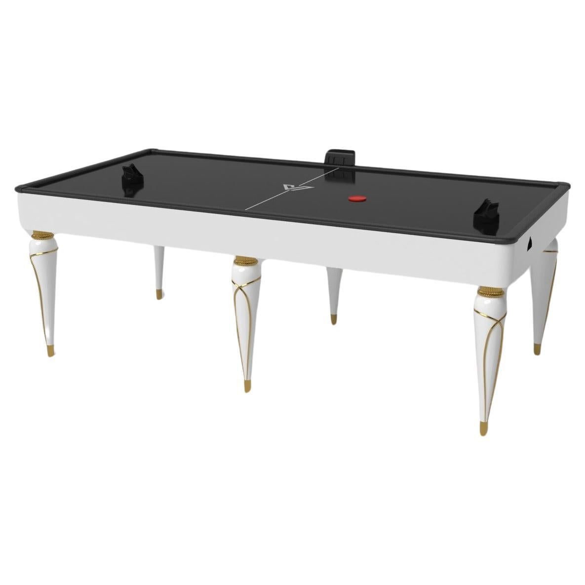 Elevate Customs Don Air Hockey Tables / Solid Pantone White  in 7' - Made in USA For Sale