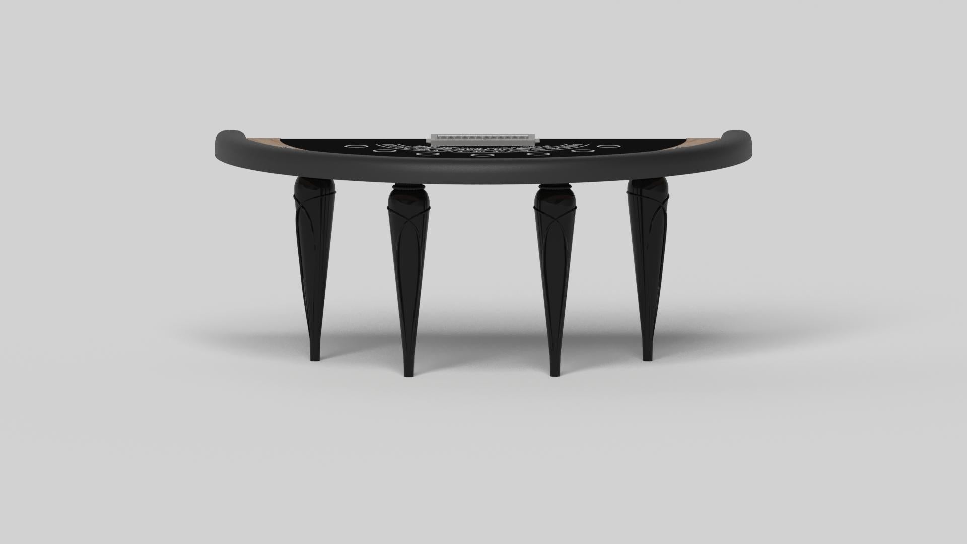 American Elevate Customs Don Black Jack Tables / Solid Teak Wood in 7'4
