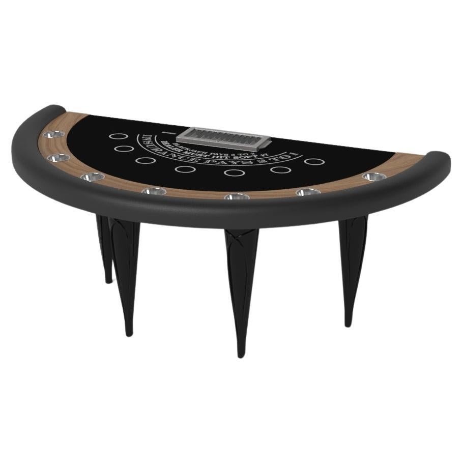 Elevate Customs Don Black Jack Tables / Bois de teck massif en 7'4" - Fabriqué aux États-Unis