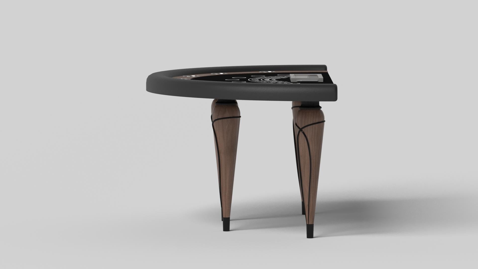 Moderne Elevate Customs Tables Jack Black / Solid Walnut Wood in 7'4