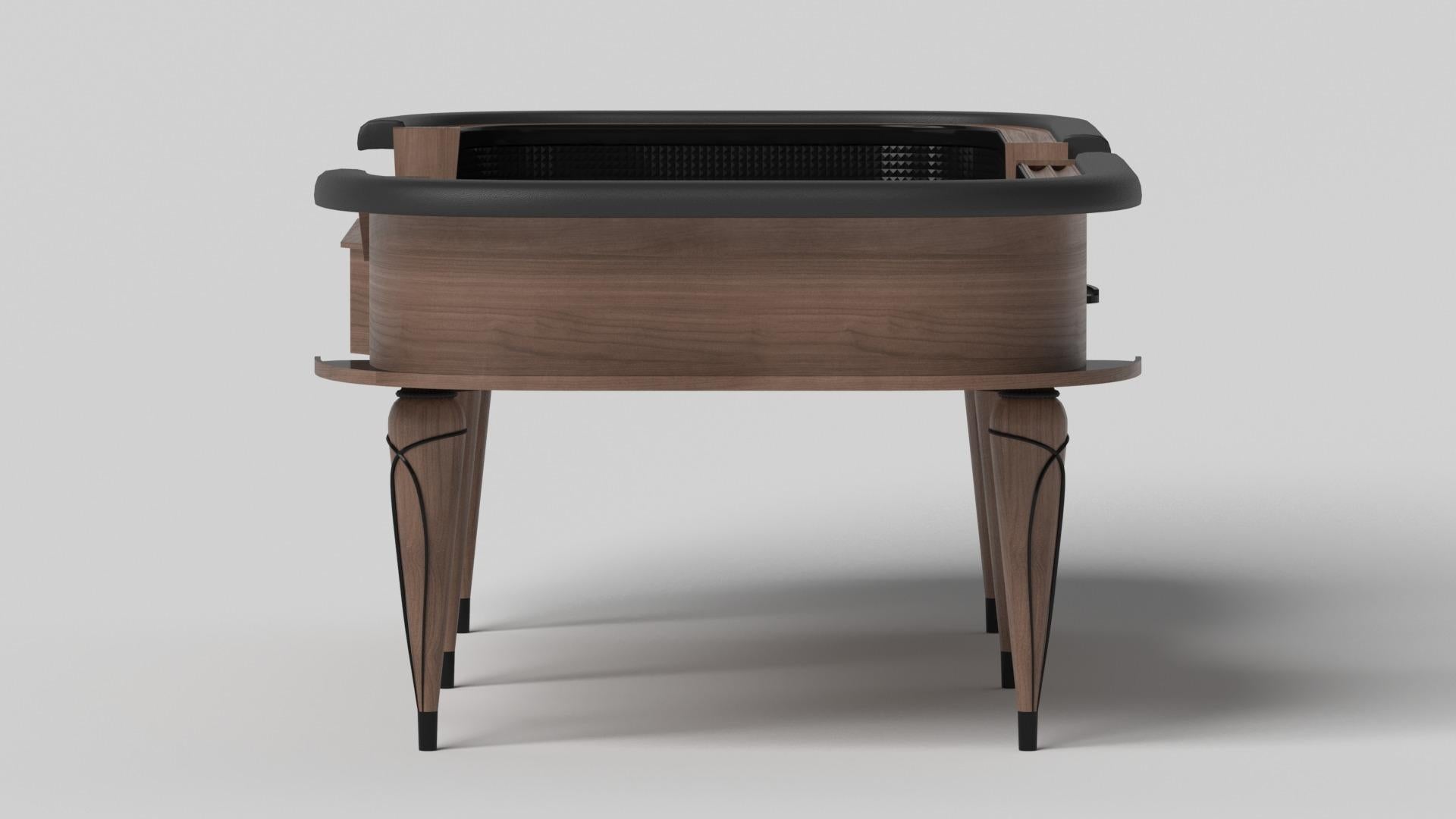 Modern Elevate Customs Don Craps Tables / Solid Walnut Wood in 9'9