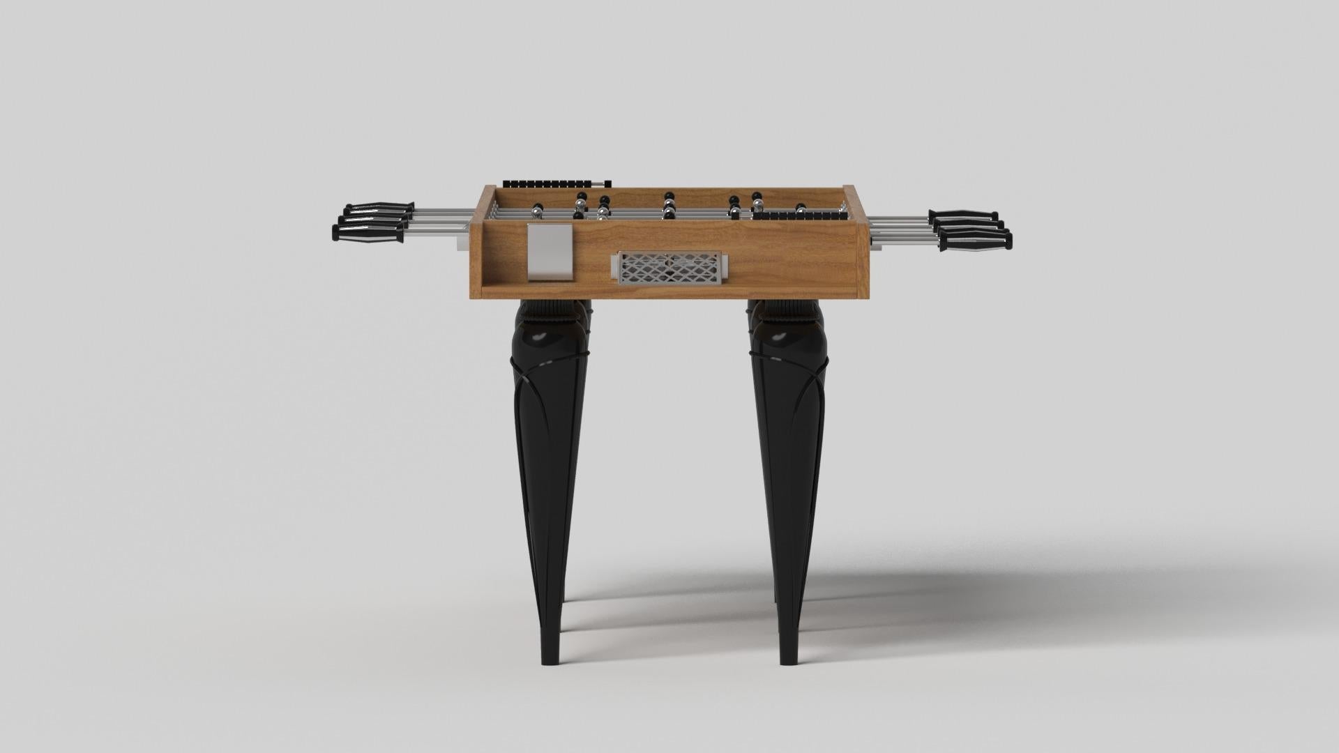 Moderno Tavoli da biliardino Elevate Customs Don / in legno massiccio di teak da 5' - Made in USA in vendita