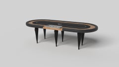 Elevate Customs Don Poker Tables / Solid Curly Maple Wood in 8'8" - Made in USA